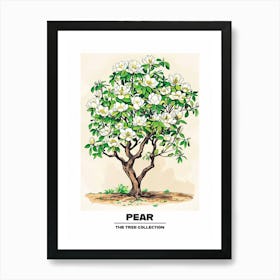 Pear Tree Storybook Illustration 2 Poster Art Print