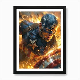 Captain America 13 Art Print