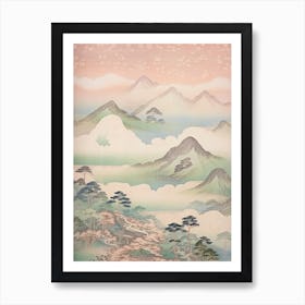 Mount Akagi In Gunma Japanese Landscape 1 Art Print