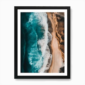 Aerial View Of A Beach 52 Art Print