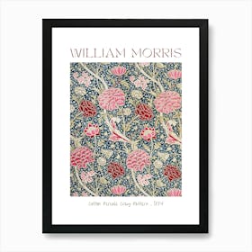 William Morris Cray Pattern 1884 HD Remastered Classic Art Nouveau Feature Wall Decor from Famous British Textiles Artist Art Print