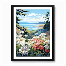 Coastal Maine Botanical Gardens Usa Illustration 3  Art Print