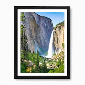 Yosemite Falls, United States Majestic, Beautiful & Classic (2) Art Print