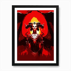 Diablo lilith Art Print