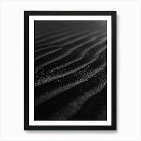 Black And White Sand Art Print