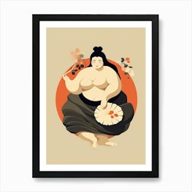 Sumo Wrestlers Japanese 11 Art Print