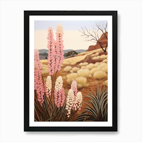 Prairie Clover 3 Flower Painting Art Print