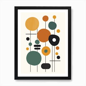 Mid Century Modern Abstract 22 Art Print