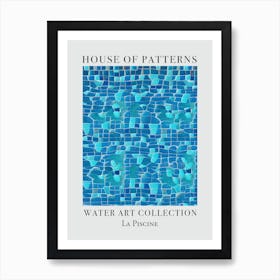 House Of Patterns La Piscine Water 7 Art Print