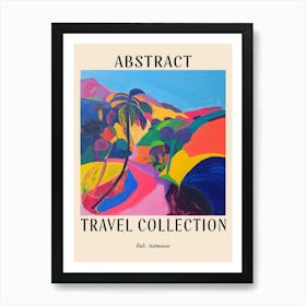 Abstract Travel Collection Poster Bali Indonesia 3 Art Print