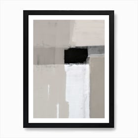 Nude Black Abstract 2 Art Print