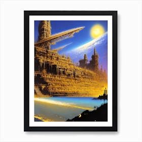 Futuristic City 68 Art Print