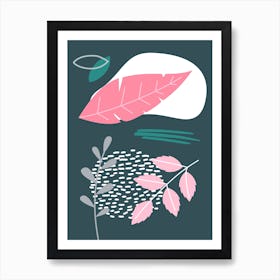 Modern graphic Nature II Art Print