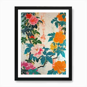 Great Japan Hokusai Japanese Floral 5 Art Print