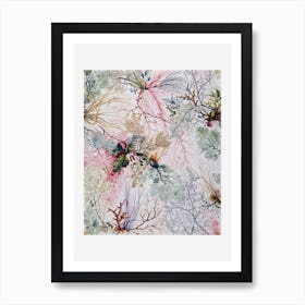 Organic Floral Tendrils Art Print