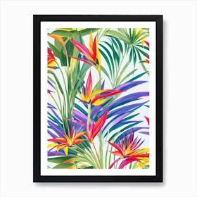 Bird Of Paradise Eclectic Boho Art Print