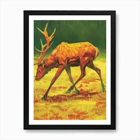 Deer Illustration 10 Art Print