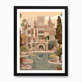 Park Of The Ciutadella Barcelona Spain Art Print