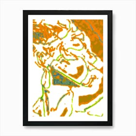 Abstract Portrait Of A Woman Art Print