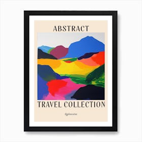 Abstract Travel Collection Poster Afghanistan 5 Art Print