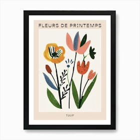 Spring Floral French Poster  Tulip 2 Art Print