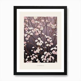 Flower Illustration Gypsophila Babys Breath 2 Poster Art Print