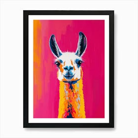 Modern Pop Art Llama 2 Art Print