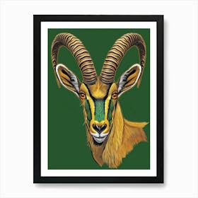 Head Of A Gazelle Art Print