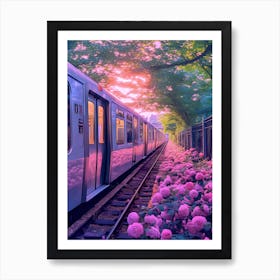 Train Station Art Print