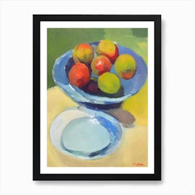 Lychee Bowl Of fruit Art Print
