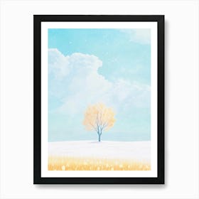 Tree In The Snow 1 Art Print