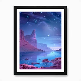 Night Landscape Art Print