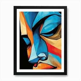 Abstract Of A Woman'S Face 18 Art Print