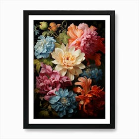 Peonies In A Vase Art Print