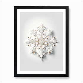 Unique, Snowflakes, Marker Art 5 Art Print