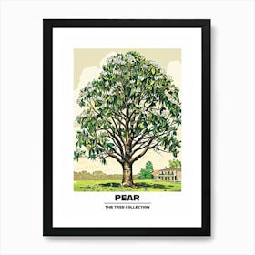 Pear Tree Storybook Illustration 4 Poster Art Print