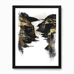 Cliffs And Water Art Print