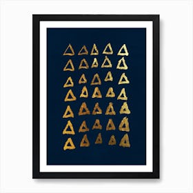 Golden Triangles Art Print