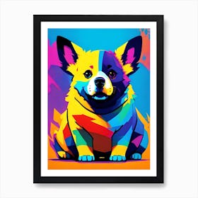 Corgi Painting 18 Affiche