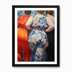 Body Positivity Here Come The Girls 4 Art Print