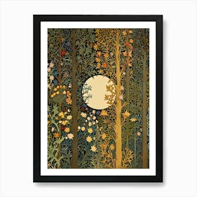 William Morris Moon In The Forest Art Print