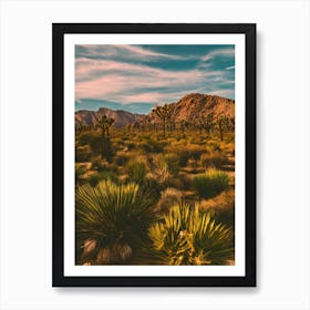 Joshua Tree National Park United States Of America Vintage Poster Art Print