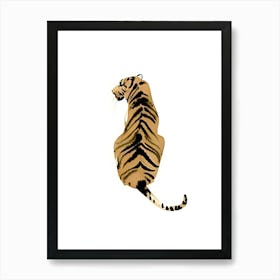 Tiger Sitting Art Print
