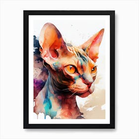 Sphynx Cat animal 2 Art Print