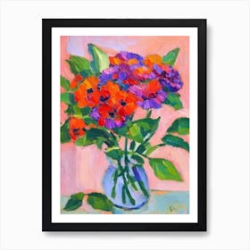 Alstromeria 2  Matisse Style Flower Art Print