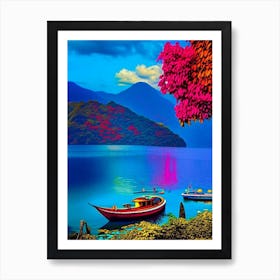 Lake Atitlán Guatemala Pop Art Photography Tropical Destination Art Print