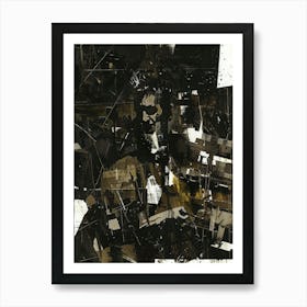 'The Man In Black' 1 Art Print