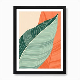 Tropical Leaves 15 Art Print