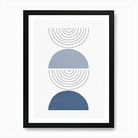 Lines and Shapes - B01 Art Print