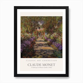A Pathway In Monets Garden, 1902 By Claude Monet Poster Art Print